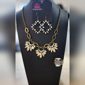 Elegant Gold and Silver Jewelry Set